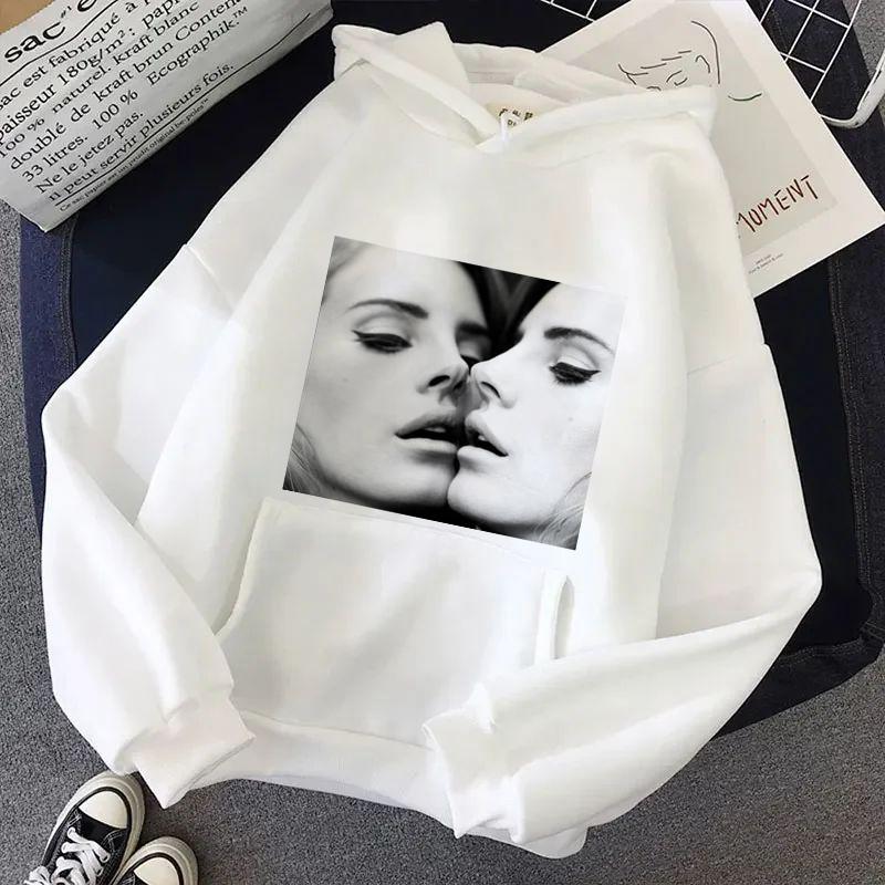 Lana Del Rey Aesthetic Grunge Funny Y2K Hoodie Women's Harajuku Street Sweatshirt Pullover