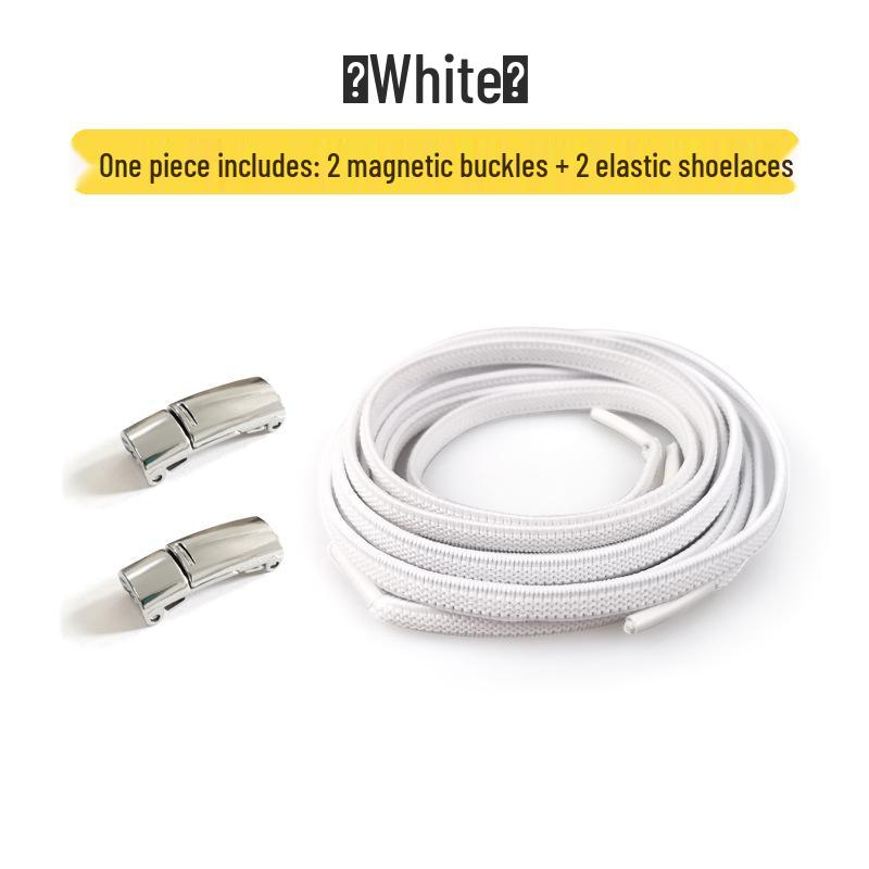 Colorful Elastic Magnetic No-Tie Shoelaces for Adults & Kids