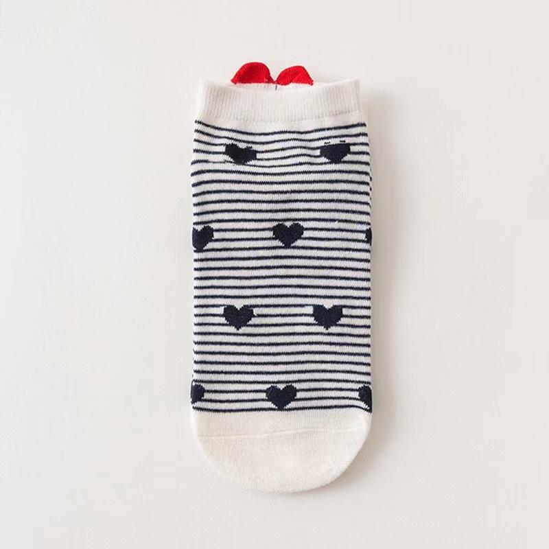 

Женские забавные носки до щиколотки, новинка, мода, мультяшный каблук, сердце, низкие носки, милый принт, летние хлопковые короткие носки one size