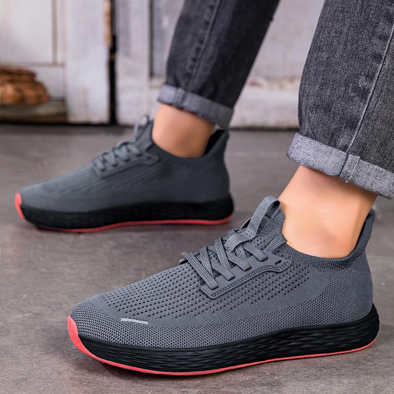 Wide Casual Sneakers Men's Lightweight Breathable Non-Slip Suitable for Commuting Outdoor Walking Men Running Shoes