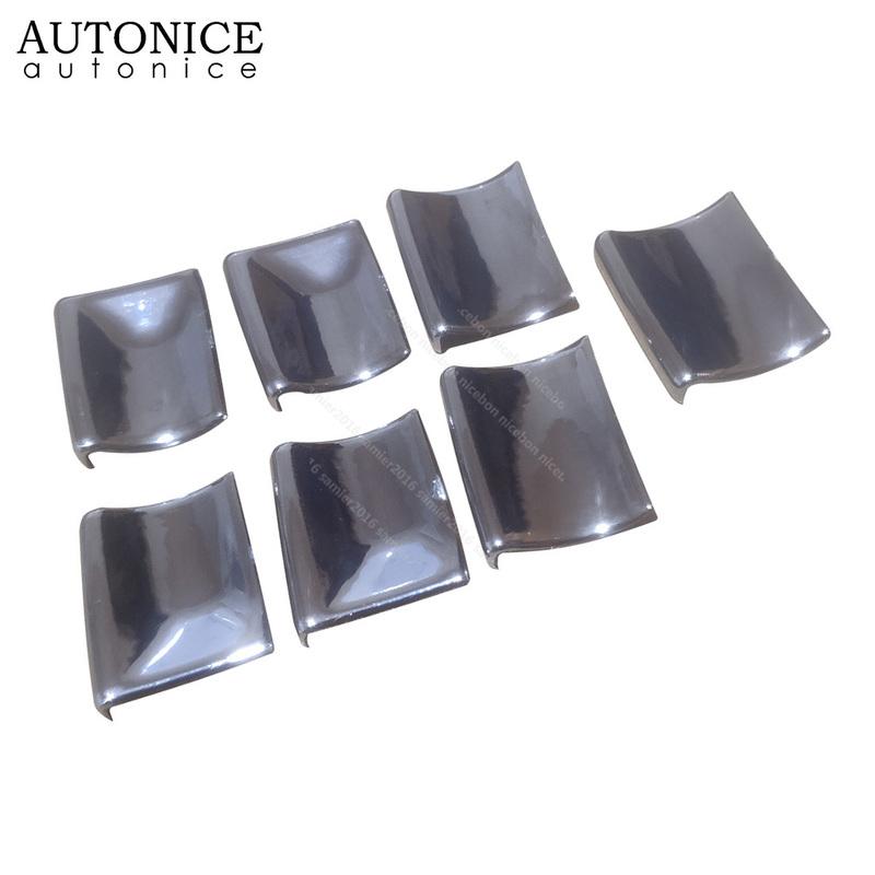 7pcs Window Lift Button Sequ Trim Fit for Toyota Camry Corolla RAV4 Highlander Kluger C-HR CHR Avalon Sienna