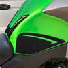 BYEMTTY 3D Traction Pad Tank Kit Compatible with Kawasaki Versys X 250 Tourer Tank Pad (2019-2025) (Green)