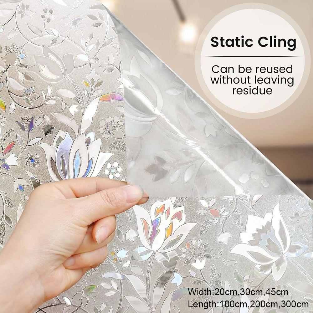 Removable Glass Window Film Static Cling Frosted Glass Stickers New Window Film  Glass Windows