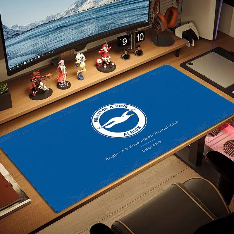 Brighton & Hove Albion Large Size Mouse Pad Large Gaming Table Cushion Non-slip Laptop Tablet Big Mousepad XXL Mat Mini PC Playmat With Lock Edge