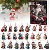 2024 Pet Advent Calendar 2D Flat Acrylic Cat Dog Pendants Christmas Tree Hanging Ornament Xmas Countdown Calendar for Home Decor