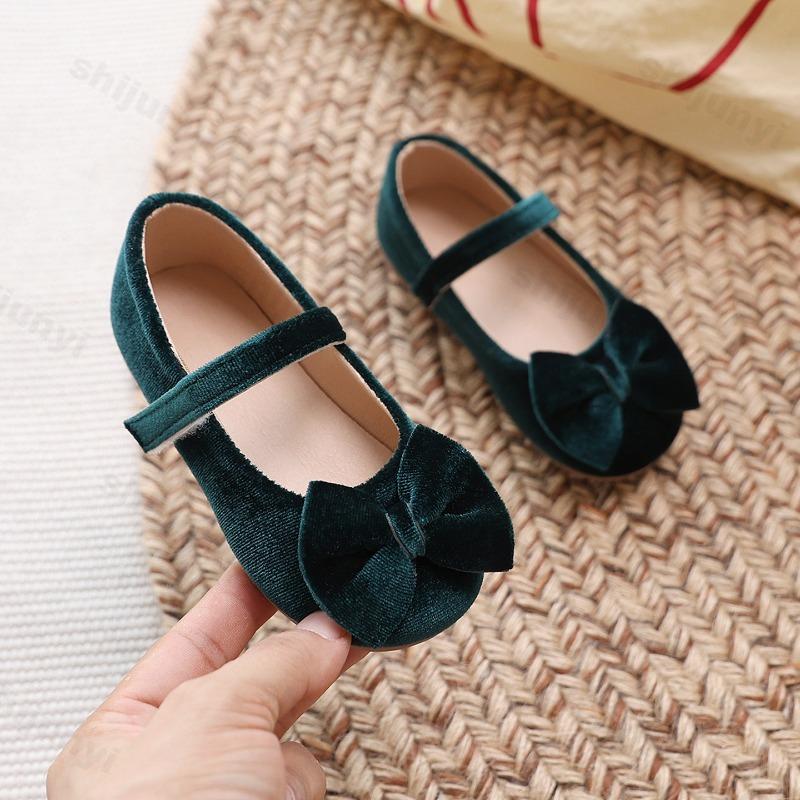 Girl Princess Shoes Spring Autumn New Round-toe Children Mary Jane Shoes Bowknot Soft Fashion Kids Causal Ballet Flat Shoes