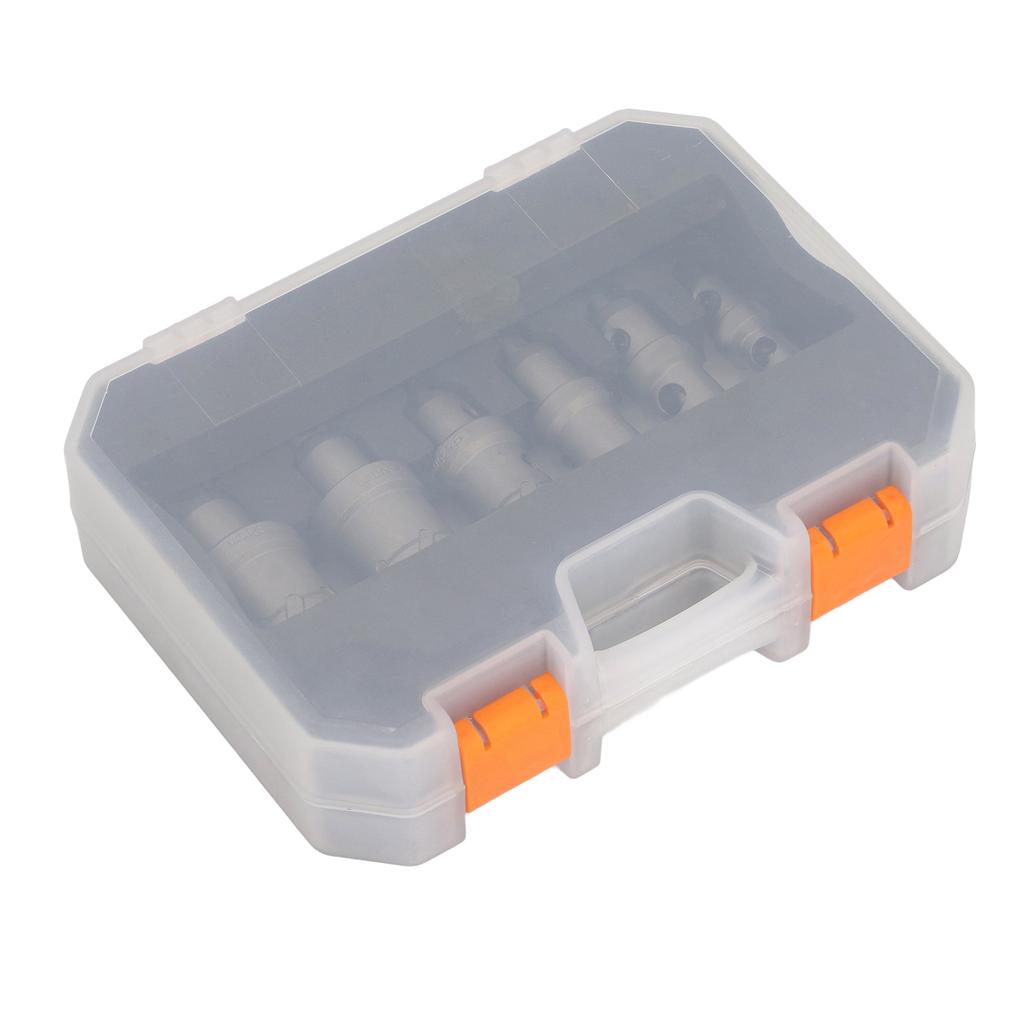 6 szt. Zestaw otwornic TCT z końcówkami z węglika spiekanego, do metalu twardego, wytrzymały, 16?32mm dla stali nierdzewnej