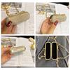 Fashion Mini Chain Decorative Bag PVC Mouth Red Bag High Quality Pen Case Women'S  Hand Bags
