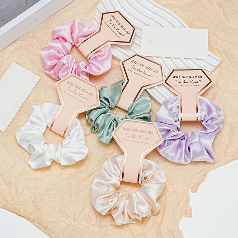 Multicolored Retros Head Rope Temperament Ladies Hair Ties Scrunchies Ties Fashionable Head Accessory