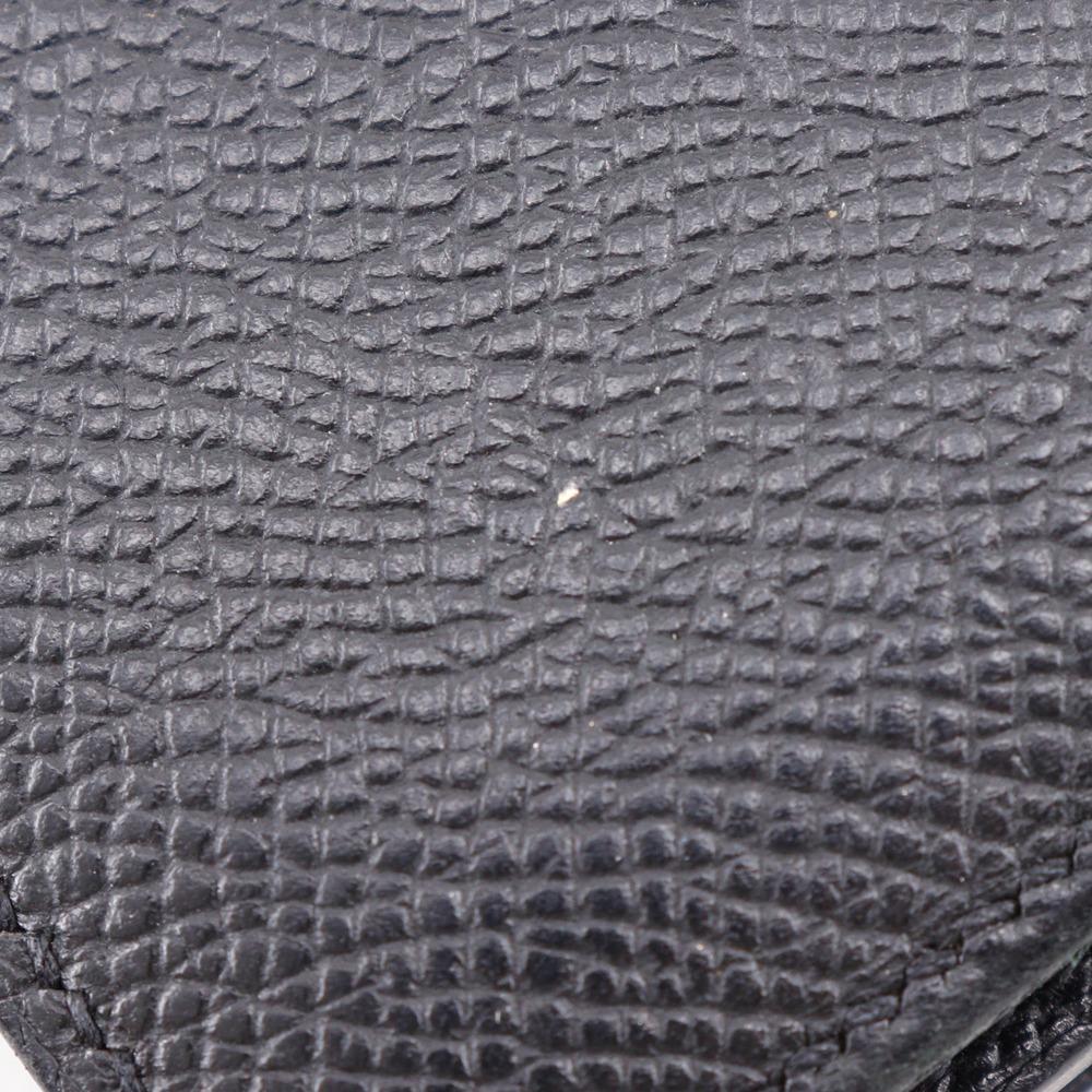 HERMES Bean Purse Black / SilverHardware Courchevel unisex Used