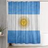Argentinien Argentinische Flagge Nationalflagge von Argentinien Duschvorhang Badezimmer Polyester Wasserdicht Badevorhänge Mit Haken