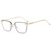 Fashion Rimless Square Blue Ray Blocking Anti-Blue Light Women Reading Glasses Ultralight Eye Protection Men Hyperopia Glasses