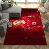 Dynamic Soccer Player Action Floor Rug Office Rug Perfect for Kitchen Decorate room Balcony Foyer Anti-slip Rug Anime Office Decor Gift for Festivals
