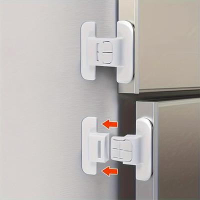 10ks zavírač dveří lednice, bezpečnostní přezka automatický zámek, univerzální zavírač dveří lednice bez úderů, zabraňuje jejich pevnému zavření