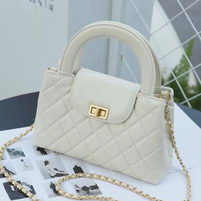 Damen 2025 Neue Diamant Kalbsleder Kette Handtaschen - Kleine Quadratische Messenger Taschen