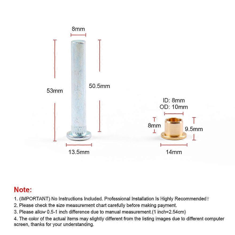 Door Hinge Pin & Bushing Kit Front For Nissan 1997 - 2005