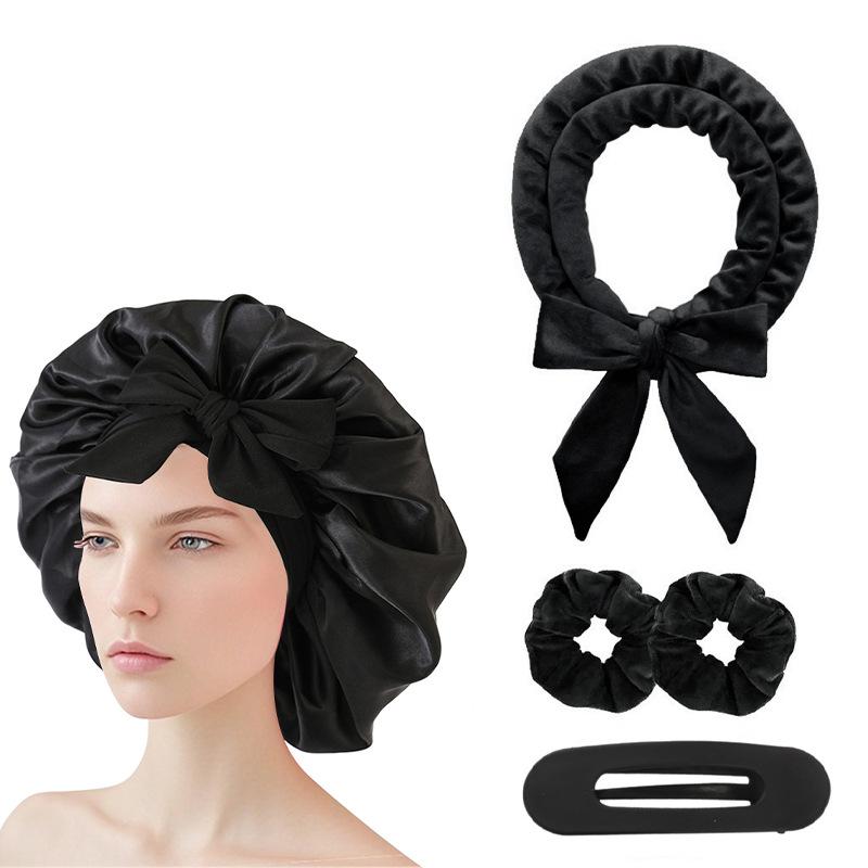 Heatless curling iron hair tie streamer coiler hairdressing big wave sleep gift box set