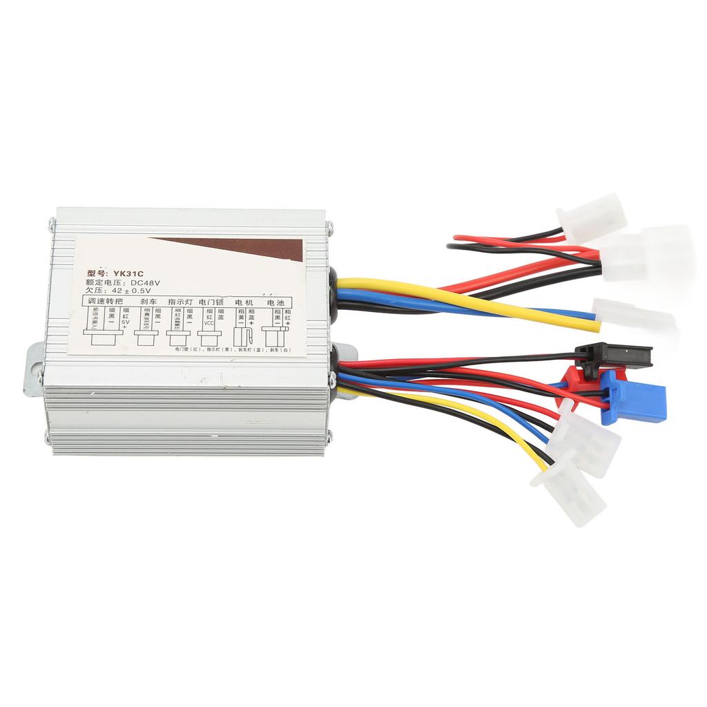 Electric Bicycle Brush Controller 48V 500W Over Current Protection Sensitive Control for Electric Scooter