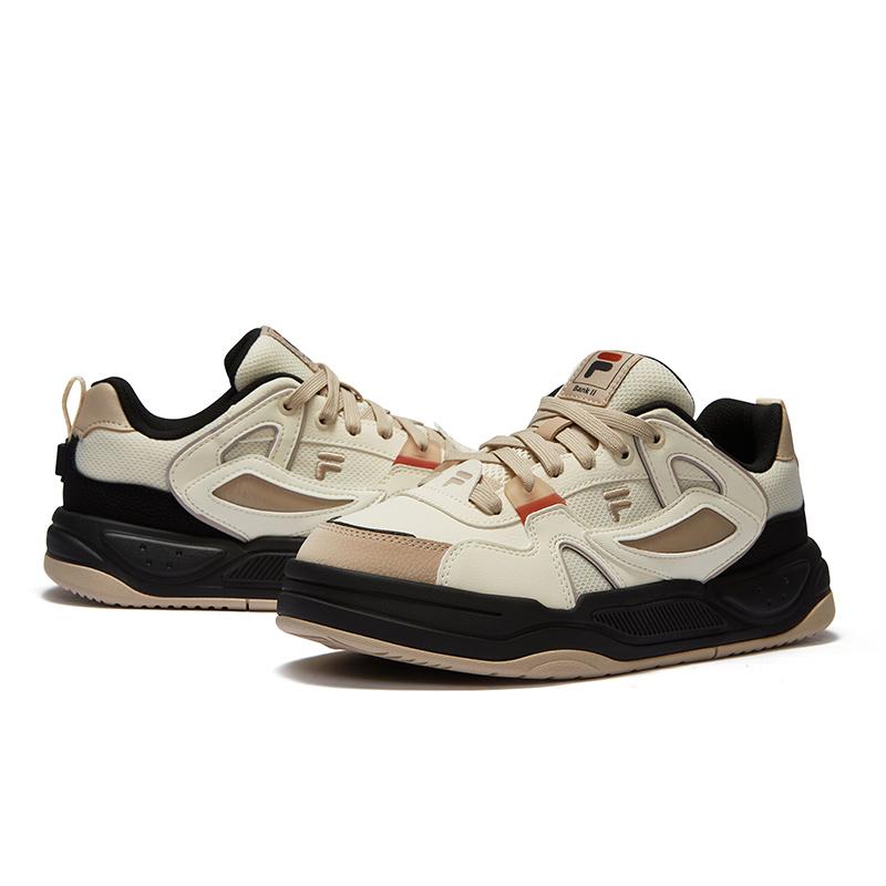 Fila Fusion Bank II Comfortable Versatile Low-Top Sneakers Women Sneakers White Yellow T12W442906FAC