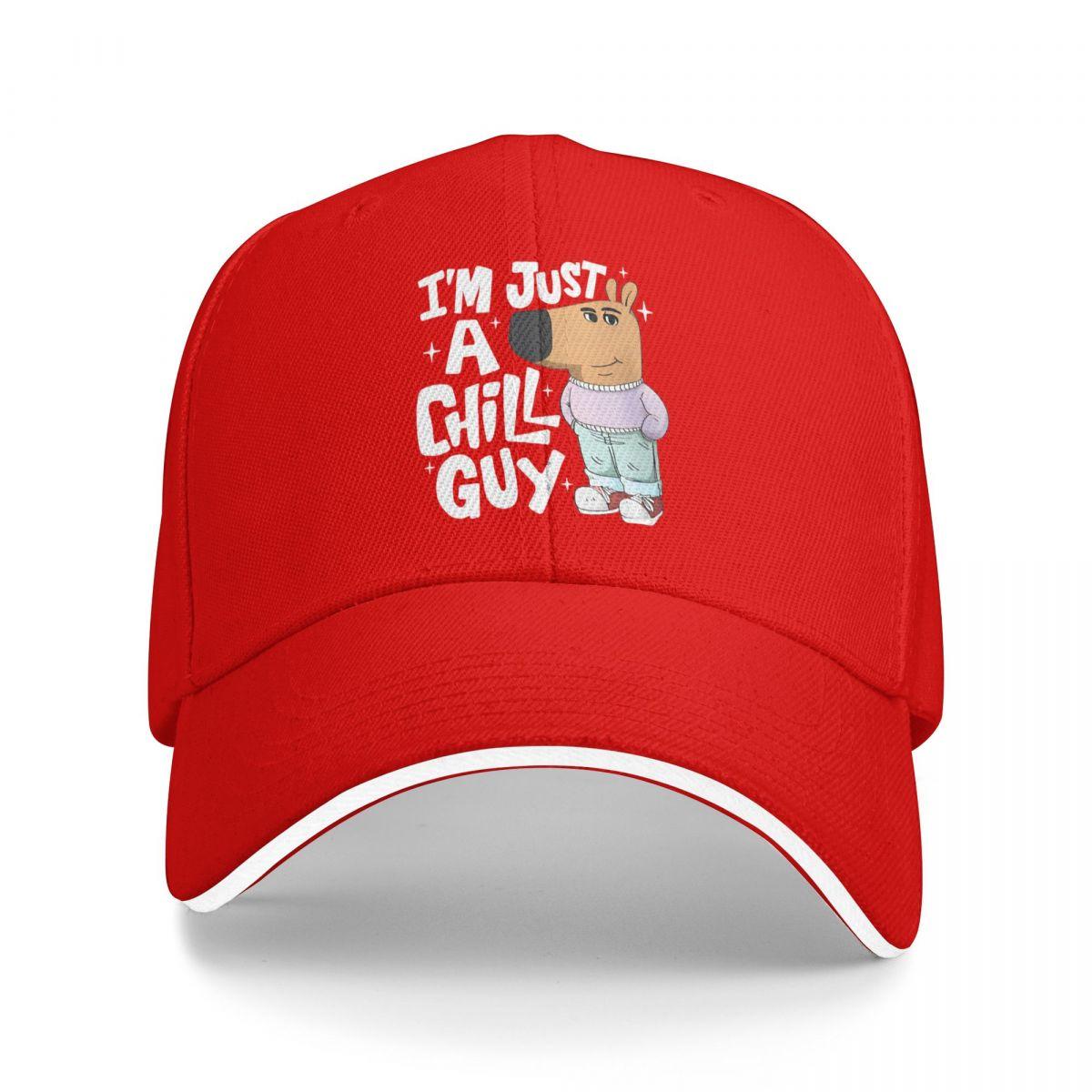 Just A Chill Guy Accessories Unisex Baseball Cap Dad Hat Retro Daily Headwear Adjustable Snapback Cap Adjutable