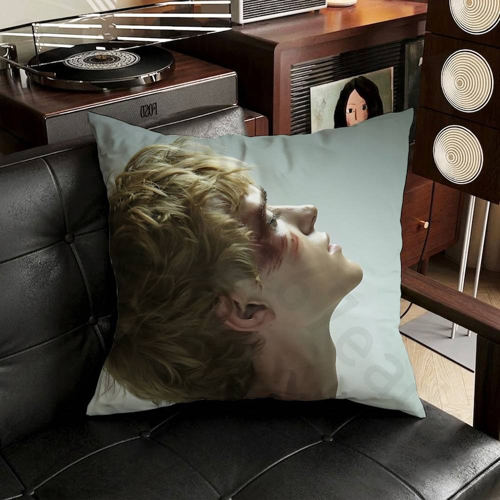Aaron Warner SShatter Me Pillow Case Antidustmite Pillowcase Invisible zipper silky short plush Sofa cushion cover