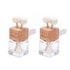 8ml Car Air Freshener Perfume Clip Empty Glass Bottle Fragrance Ornament Vent Outlet Diffuser Empty Essential Oil Glass