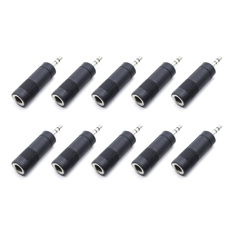 Headphone Adapter Jacks 3.5mm To 6.35mm or 6.35mm To 3.5mm Sound Stereo Adapter Headphone Sound Jacks Plug Converter Set