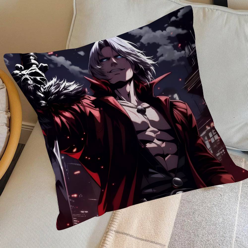 Famous Anime D-Devil May Cry   Cushion Cover Pillowcase Upholstery Sofa Throw Pillow Home Decor Pillowcas