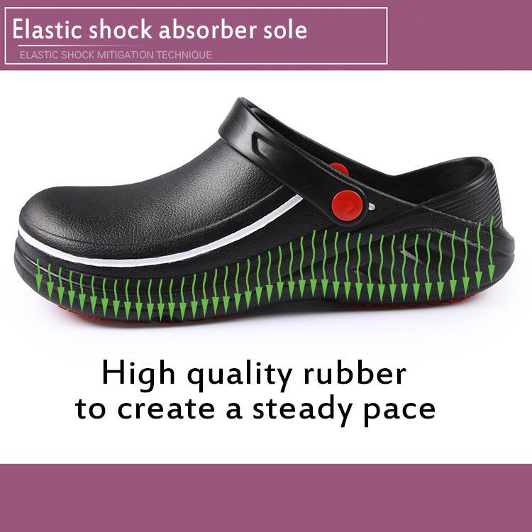 36-45 Unisex EVA Antiscivolo Impermeabile Resistente all'Olio Scarpe da Chef da Cucina Pantofole da Hotel Sandali da Lavoro Calzature