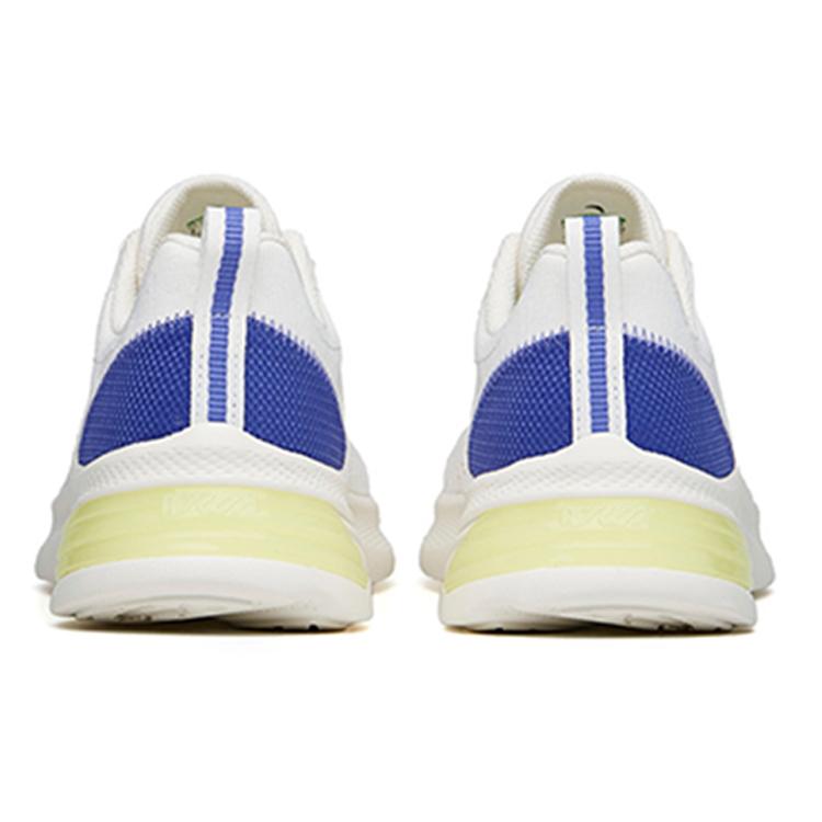 Anta Running Collection Cushioning Slip Resistant Abrasion Resistant Low Top Running Shoes Men's White Blue Green 112225522-1