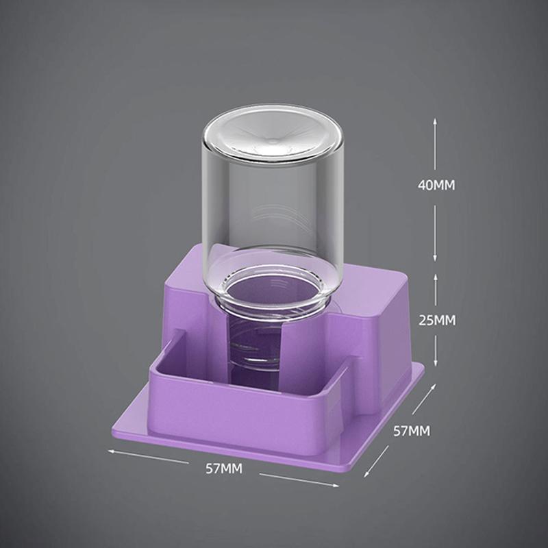 Automatic Gecko Water Feeder Large Capacity No Frequent Refill Reptile Water Dispenser for Reptile Terrariums Purple S