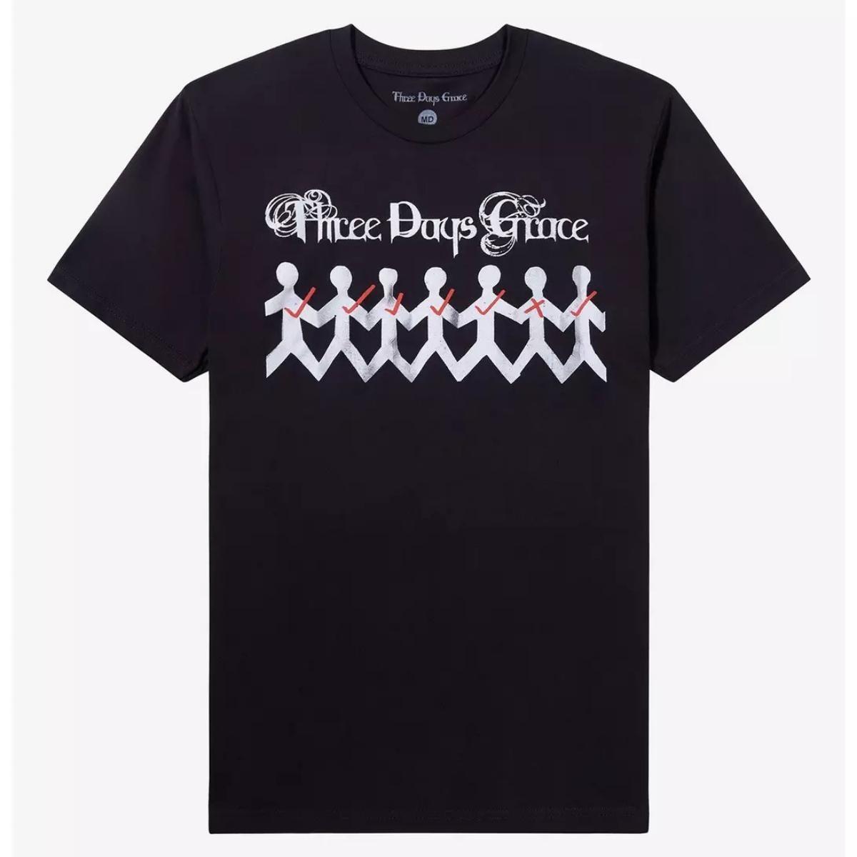 Three Days Grace One X Album Band Graphic T-Shirt 2000s Alt Rock Mens Tee Unisex T-Shirt XXL