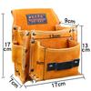 Carpenter Nail Waist Pocket Cowhide Special Bag for Male Construction Site Wear-resistant ToolKit Multi-functional Storage Pouch