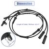 2 Pcs 34526869292 Front Abs Wheel Speed Sensor, Replacement For Bmw X3 2011-2017 X4 2015-2018 Sport Utility