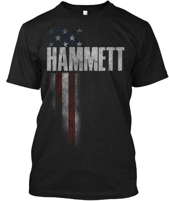 

Cozy Hammett Family American Flag T shirt Made in the USA Size S to 5XL L