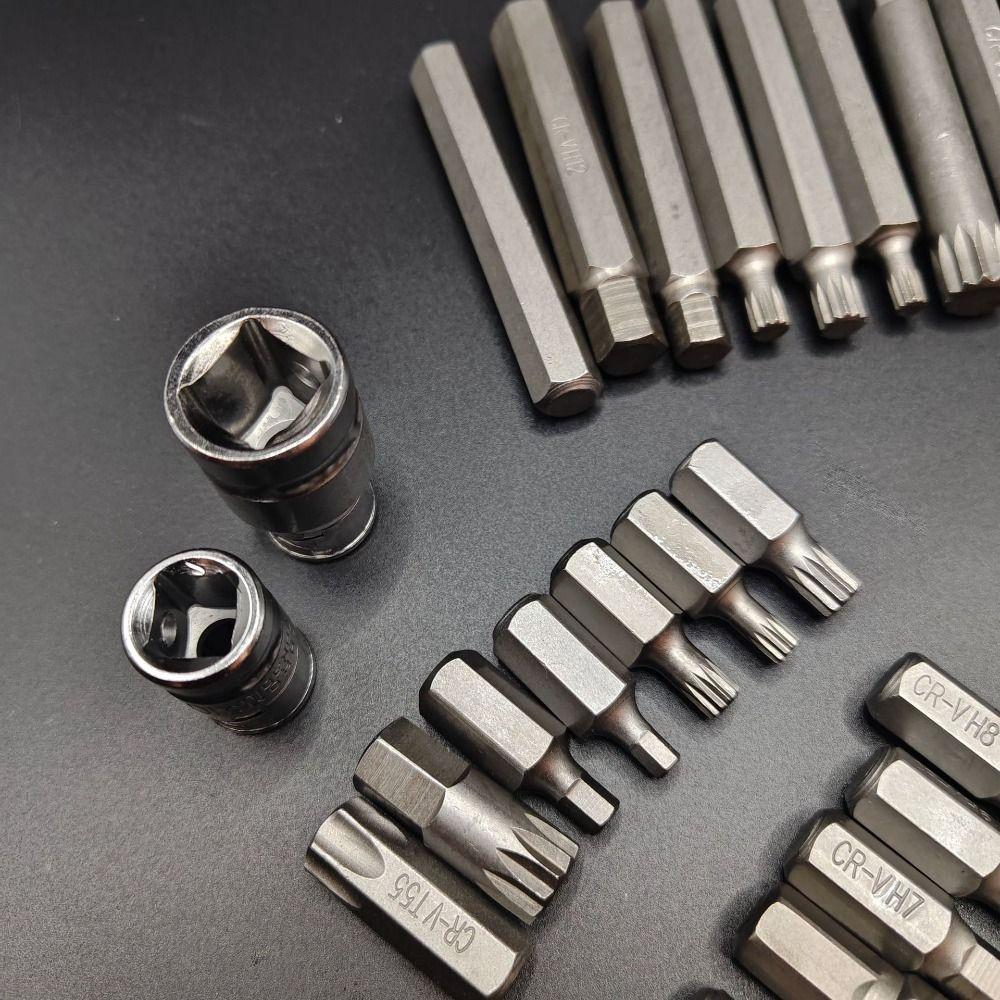 40Pcs High Quality Hexagonal Wrench Set Extended Screwdriver Batch Head Set  Automotive Repair