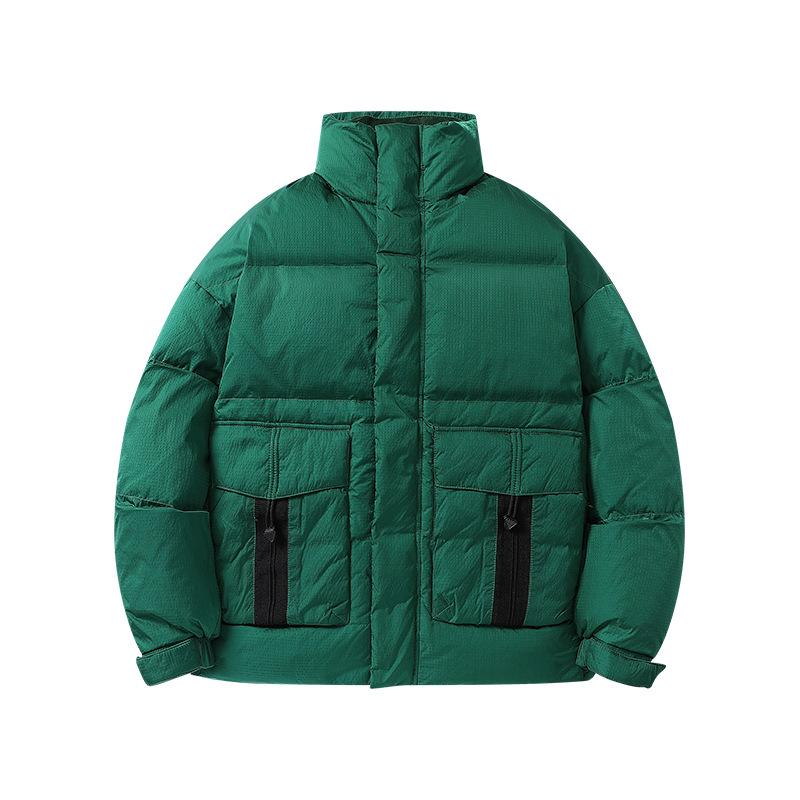 Men's Down Jacket Winter New Korean Style Warm Stand-up Collar Casual Jacket Fashionable Youth Versatile Trendy Bread Coat