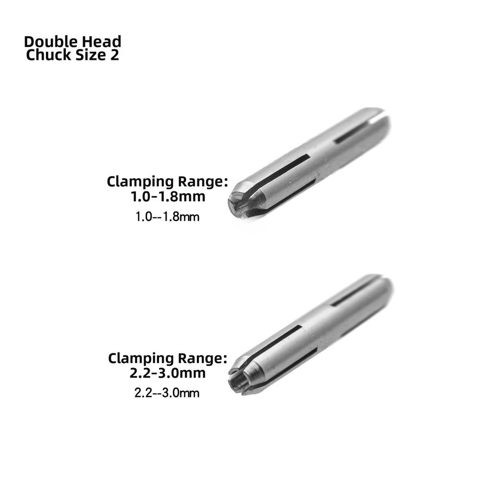 Silver Extended For Semi Automatic Hand Drill 0.5-3mm Metal Puncher With Dual Chuck For Jewelry Making Drilling Tool
