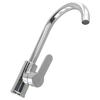 Kitchen Faucet Swivel Basin Sink Faucet Cold Hot Mixer Water Tap Polished Chrome Single Handle Deck Mounted Bathroom Faucet