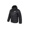 Men Logo Casual Hooded Down Jacket Black DV0754-010