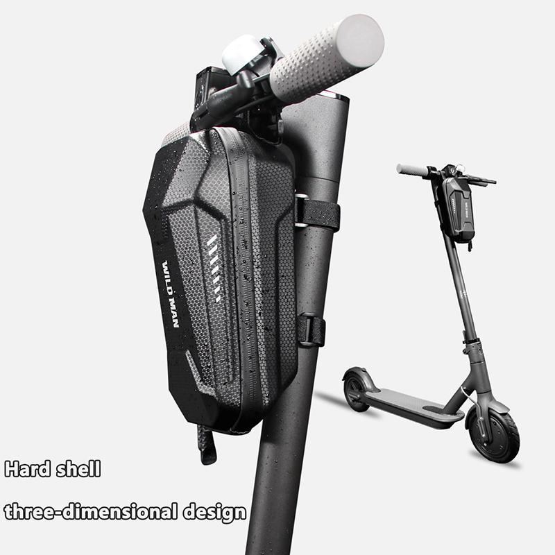 Folding Bike Bag Balance Bike Electric Scooter Handlebar Bag Eva Hard Shell Waterproof Large Capacity