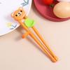 Cute Bear Frog Animal Silicone Tableware Eating Training Tools Baby Practice Helper Kids Chopsticks