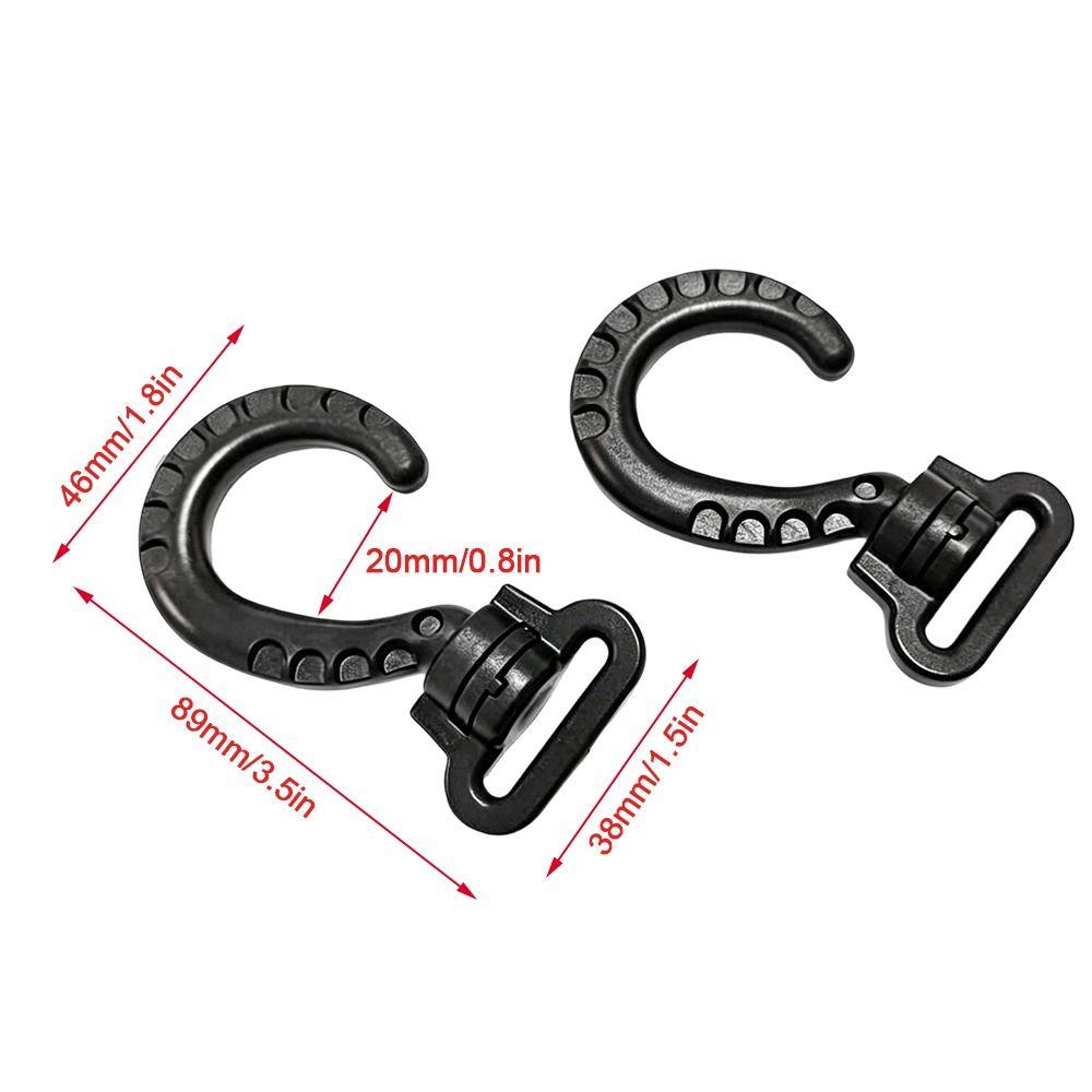 10pcs Large Outdoor Tent Hook S-Shaped Hanging Hooks  for Luggage Webbing Bag Backpack