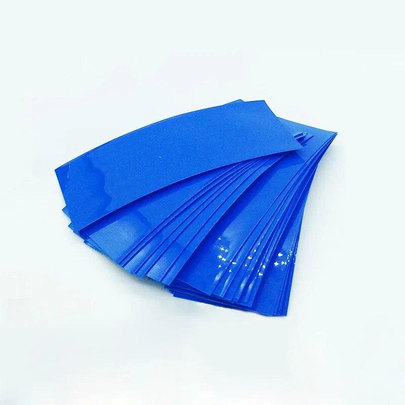 100Pcs Flat PVC Heat Shrink Tubing Tube For 18650 Battery Shrink Film Sleeve Shrink Film Self-Adhesive Insulator