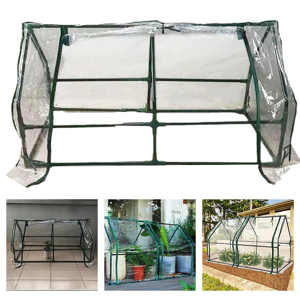 Flower House Cover Green House Cover Rooftop Terrace Balcony Clear Tent UV-resistant Waterproof Mini Greenhouse