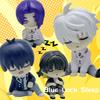 6cm Blue Lock Gk Anime Figure Isagi Yoichi Bachira Meguru Shoulder To Shoulder Sleep Q-Version Kawaii Model Statue Kid Toy Gift