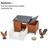 Chicken Rabbit Farm Henhouse Model Cute Animal Ranch Model Toy  Playset For Kids