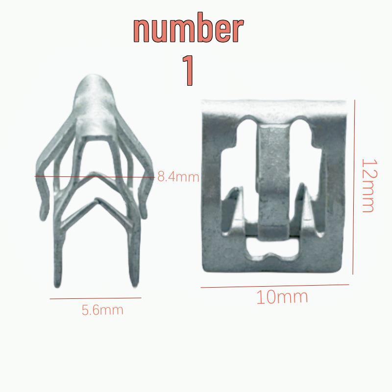 Galvanized Metal Snap Fastener: V-Shaped and U-Shaped Steel and Stainless Steel Clips