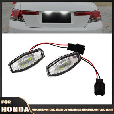 1Pair LED Car Number License Plate Light Acura MDX RL TL TSX ILX For Honda Civic Accord Odyssey LED Number Lamp