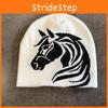 Horse Year Pony Knit Hat With Warmth And Adjustable Fit For Street Style And Casual Wear